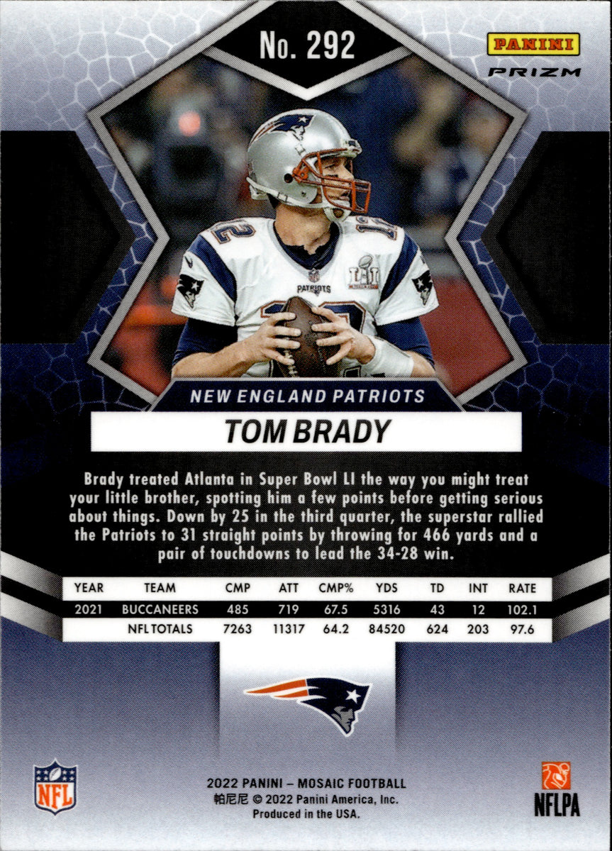 2022 Tom Brady Panini Mosaic PINK CAMO SUPER BOWL MVP #292 New England