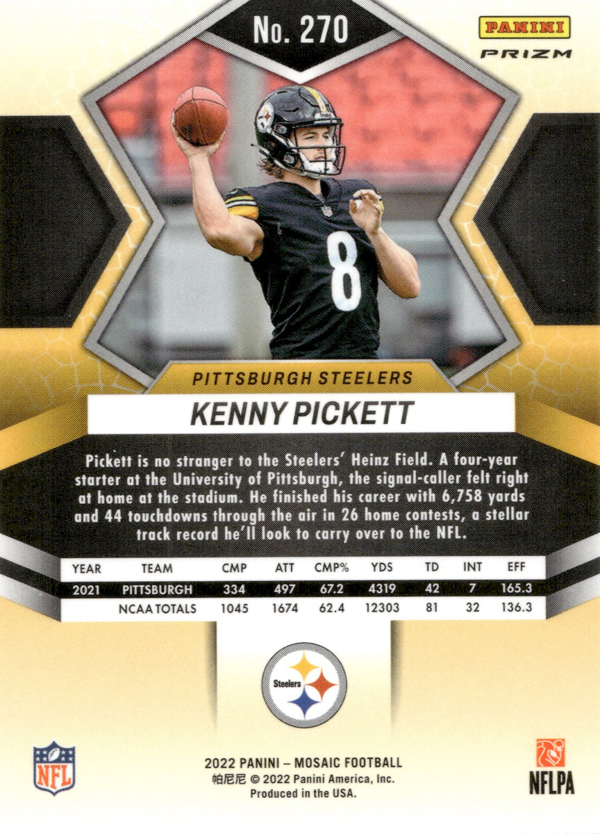 2022 Panini Select Kenny Pickett Rookie Concourse Silver Steelers