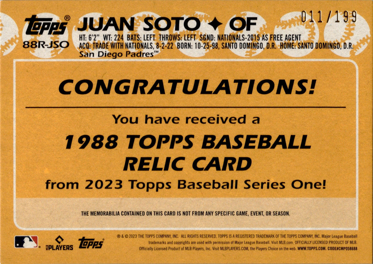 San Diego Padres: Juan Soto 2023 - Officially Licensed MLB