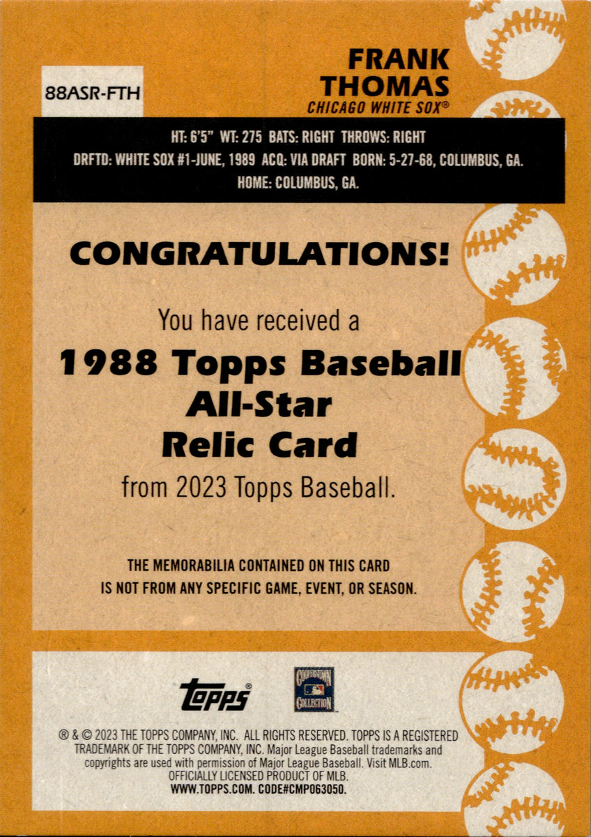 Frank Thomas - Chicago White Sox (MLB Baseball Card) 1999 Topps