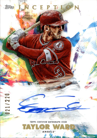 2020 Taylor Ward Topps Inception ROOKIES & EMERGING STARS AUTO 021/220 AUTOGRAPH #RESA-TW Anaheim Angels