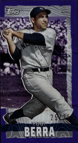 2023 Yogi Berra Topps Rips PURPLE MINI 25/25 #MRIP-YB New York Yankees HOF