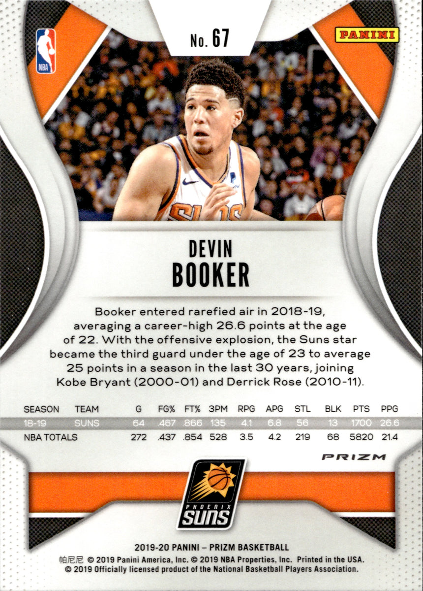 2019-20 Devin Booker Panini Prizm Choice BLUE YELLOW & GREEN #67 Phoen