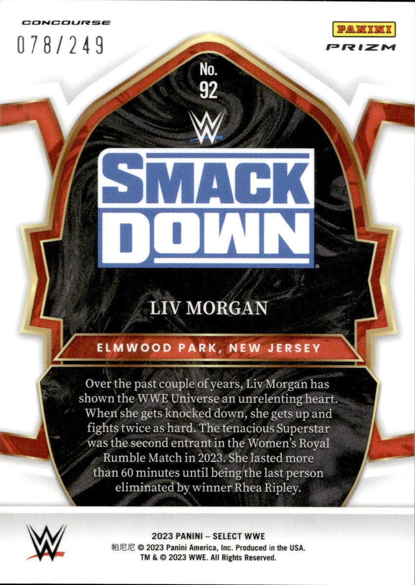2023 Liv Morgan Panini Select WWE CONCOURSE LEVEL LIGHT BLUE