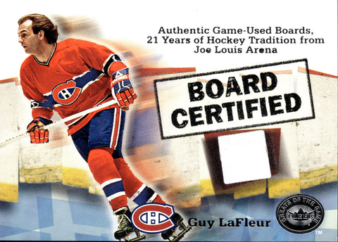 2001-02 Guy LaFleur Fleer Greats of the Game BOARD CERTIFIED RELIC #_GULA Montreal Canadiens HOF
