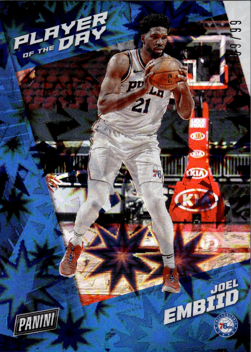 2021-22 Joel Embiid Panini Player of the Day KABOOM 59/99 #38 Philadel