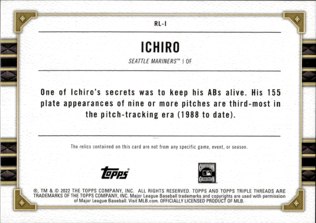 Ichiro Suzuki Seattle Mariners Hall Of Fame Legend - 2022 Topps