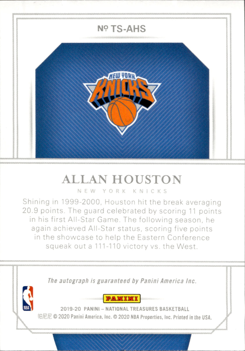 2019-20 Allan Houston Panini National Treasures TREASURED SIGNATURES AUTO  79/99 AUTOGRAPH #TS-AHS New York Knicks