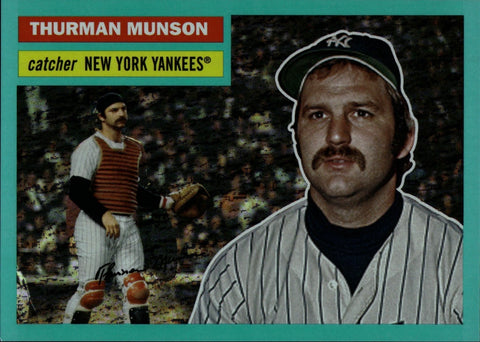 2023 Thurman Munson Topps Archives AQUA SPARKLE 37/75 #24 New York Yankees