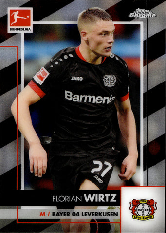 2020-21 Florian Wirtz Topps Chrome Bundesliga ROOKIE RC #64 Bayer 04 Leverkusen 2