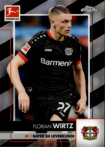 2020-21 Florian Wirtz Topps Chrome Bundesliga ROOKIE RC #64 Bayer 04 Leverkusen 4