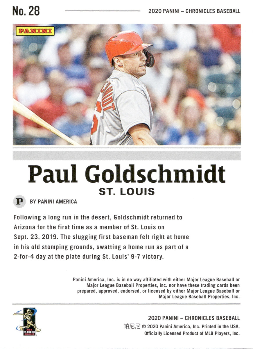 Paul Goldschmidt 2022 Panini Donruss Baseball St. Louis Cardinals