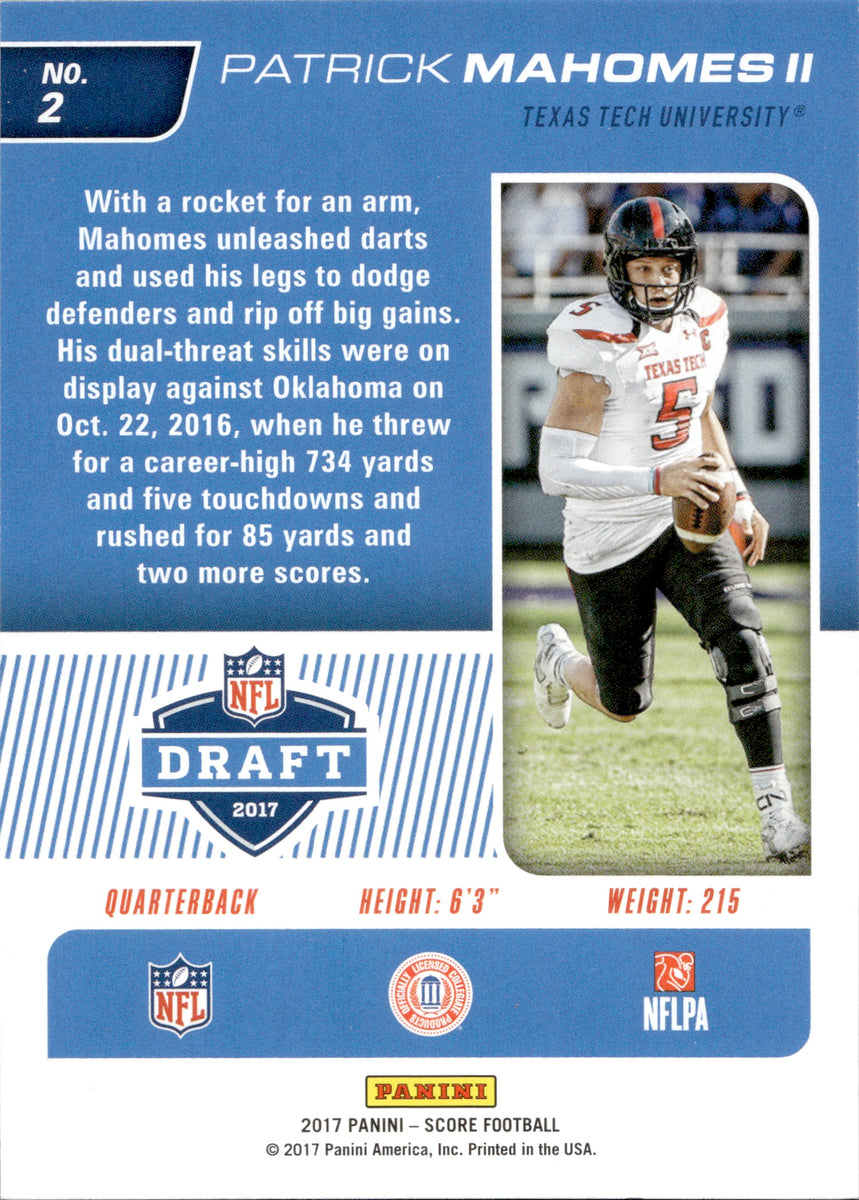 トレーディングカード 2017 Score NFL Draft Football #2 Patrick