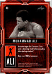 2024 Muhammad Ali Leaf Legacy Collection PRISMATIC PLATINUM BLUE 3/8 #40 Boxing Great