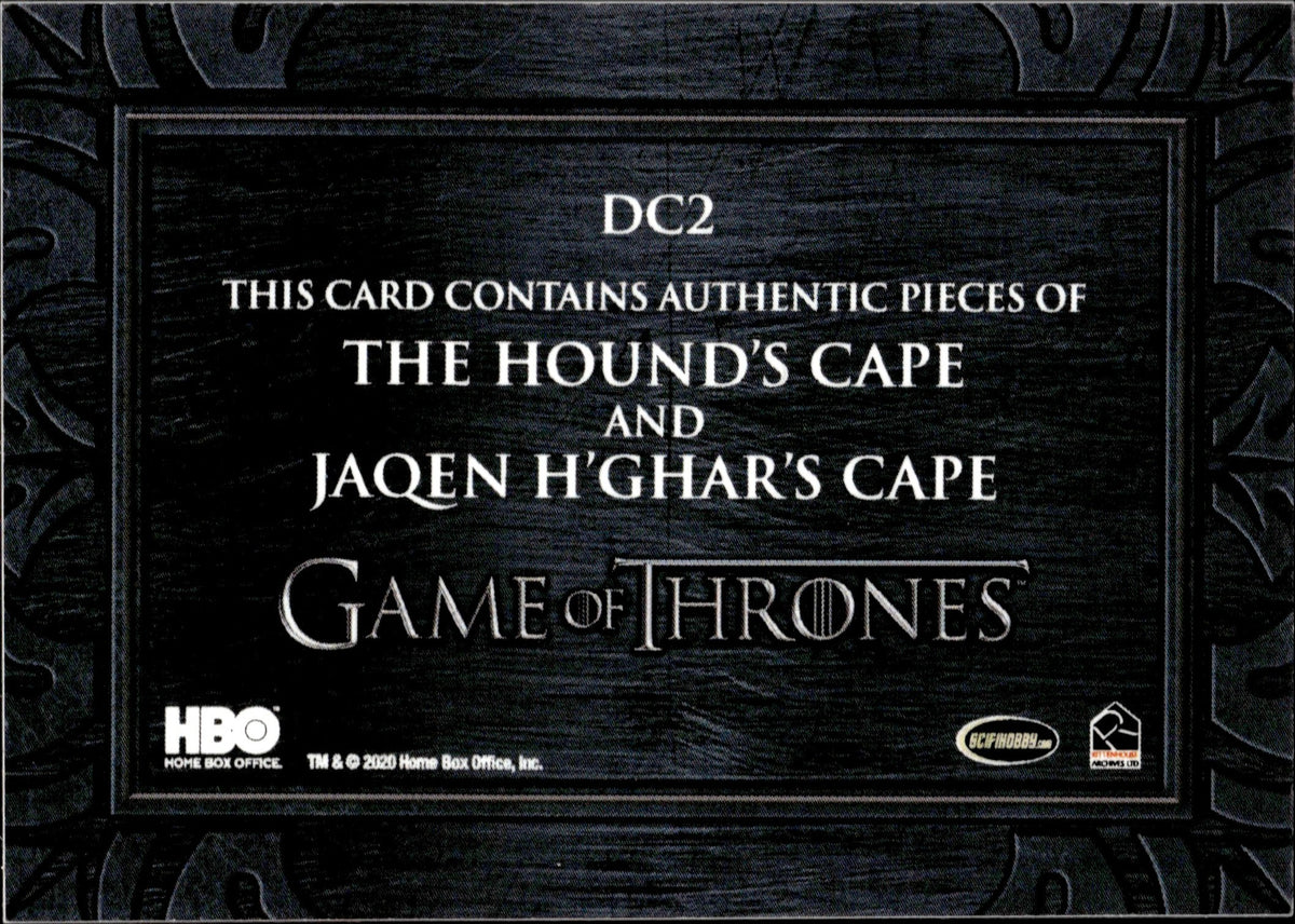 2020 The Hound Jaqen H'Ghar Rittenhouse Game of Thrones The Complete S