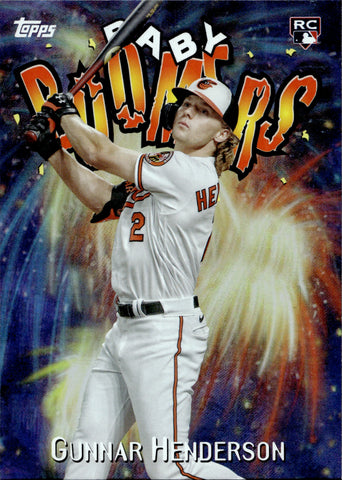 2023 Gunner Henderson Topps Archives ROOKIE 1998 BABY BOMBERS RC #98BB-3 Baltimore Orioles