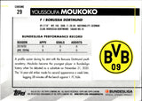 2020-21 Youssoufa Moukoko Topps Chrome Bundesliga ROOKIE RC #29 Borussia Dortmund 2