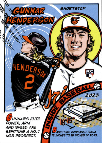 2023 Gunnar Henderson Topps Archives ROOKIE 1979 COMICS DESIGN RC #79TC-4 Baltimore Orioles
