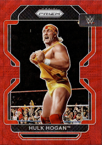 2022 Hulk Hogan Panini Prizm WWE RED WAVE #195 WWE Legend