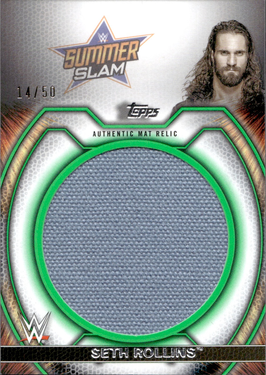 Roman Reigns WWE Autographed 2021 Topps Chrome Slam Attax