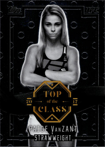 2017 Paige VanZant Topps Chrome UFC TOP OF THE CLASS #TC-PV Strawweight