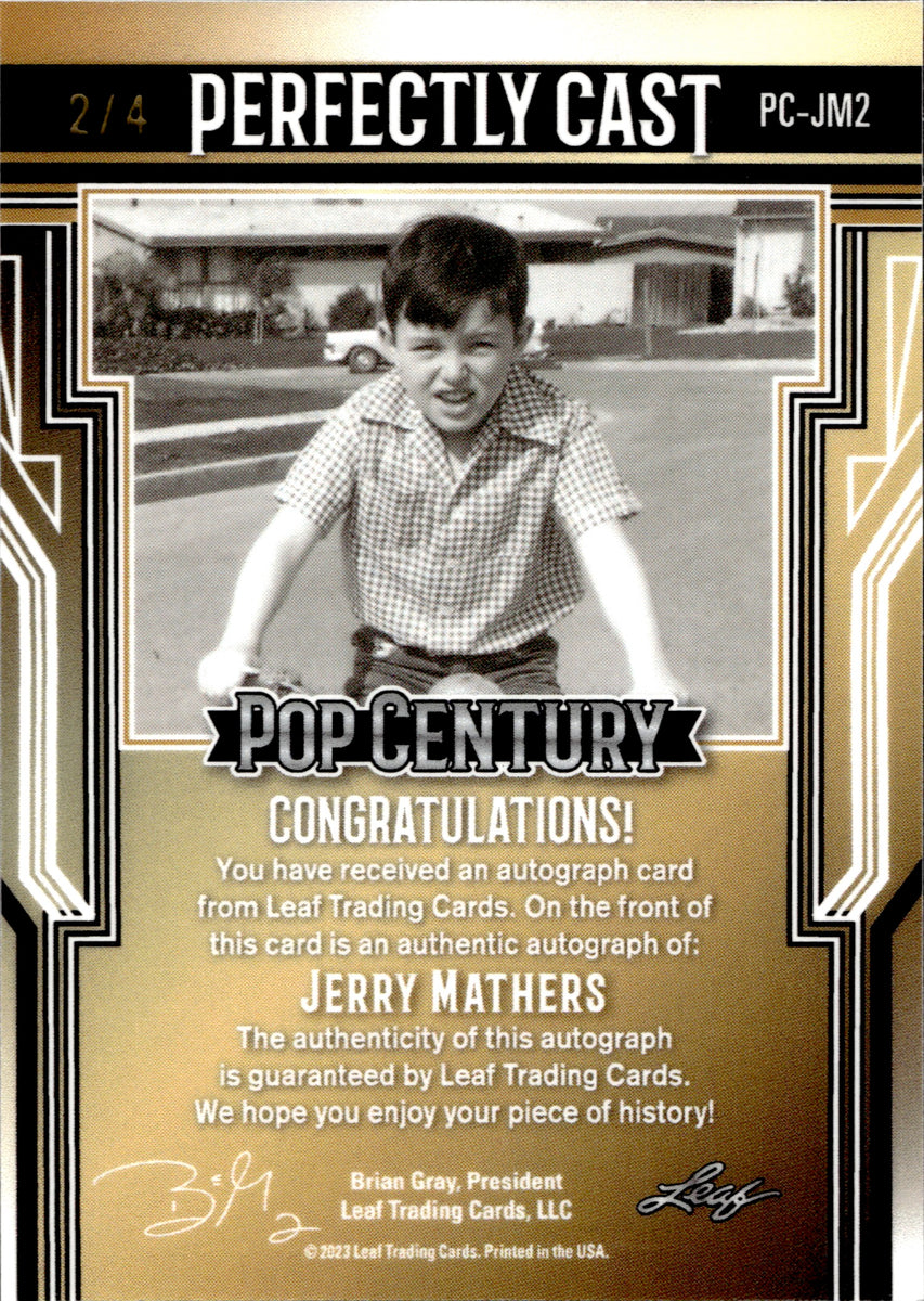 2023 Jerry Mathers Leaf Pop Century PERFECTLY CAST GREEN WAVE AUTO 2/4