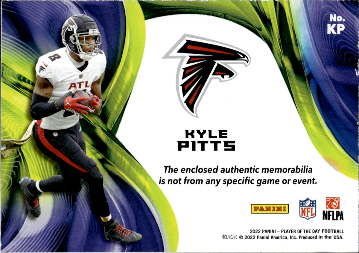 2022 Kyle Pitts Panini Player of the Day JUMBO RELIC 41/99 #KP Atlanta