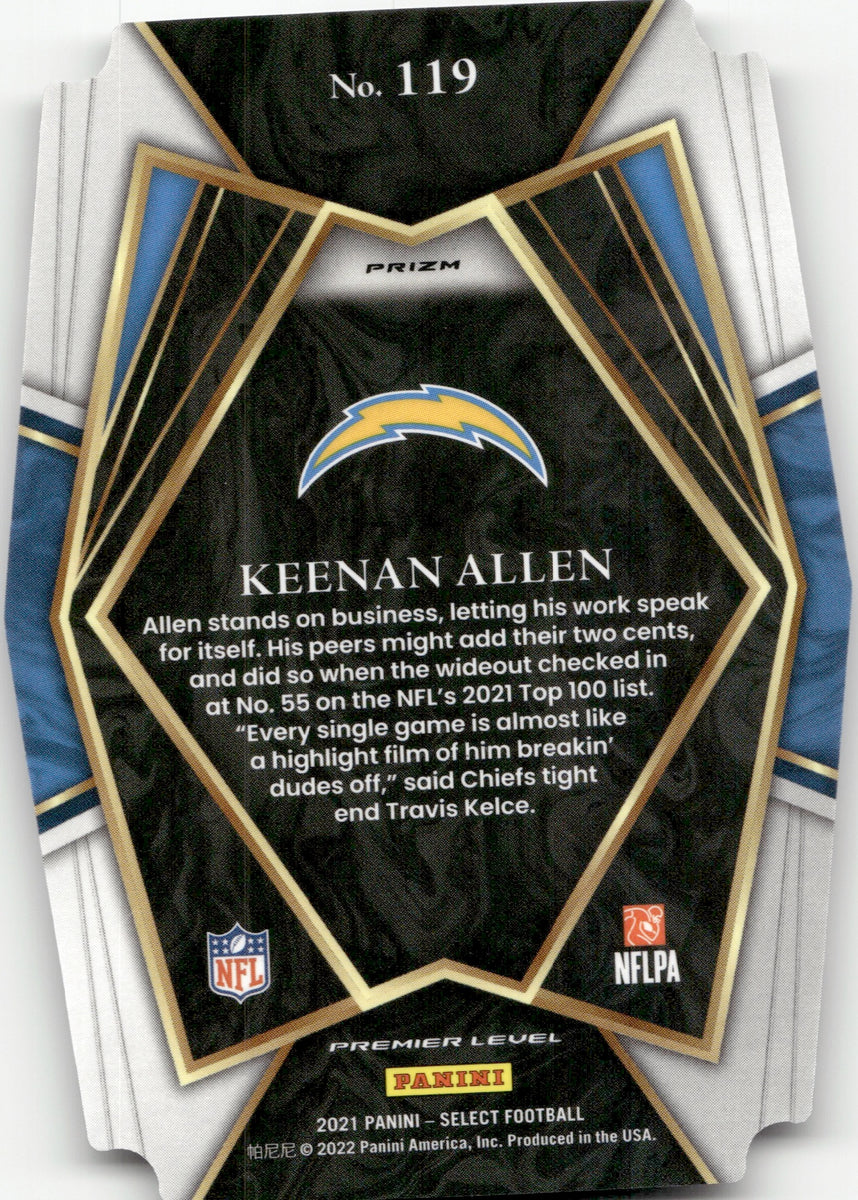 2022 Select Keenan Allen Die Cut Red White Blue