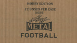 2025 Leaf Metal Football Hobby, 12 Box Case