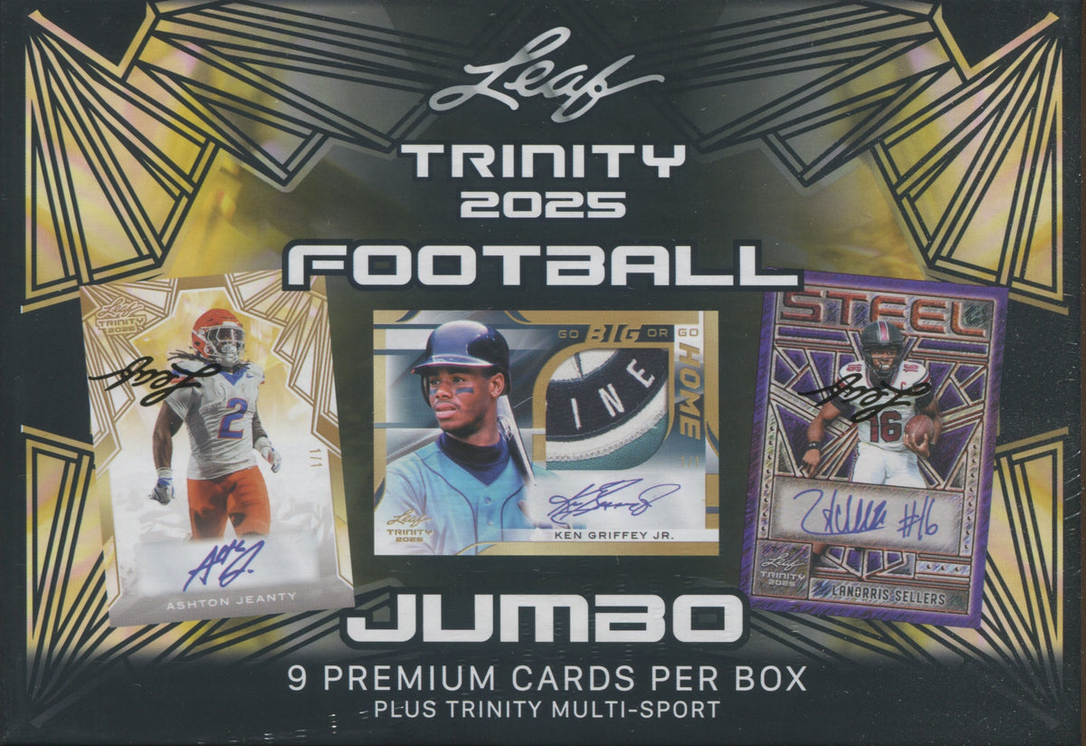 2025 Leaf Trinity Football Jumbo, 8 Box Case *RELEASES 12/5*