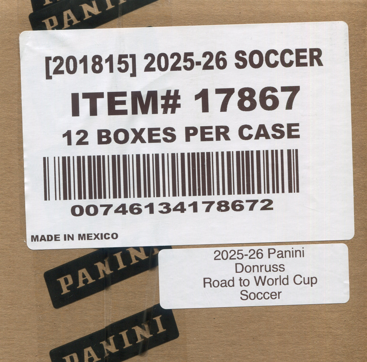2025-26 Panini Donruss Road To FIFA World Cup 26 Soccer Hobby, 12 Box