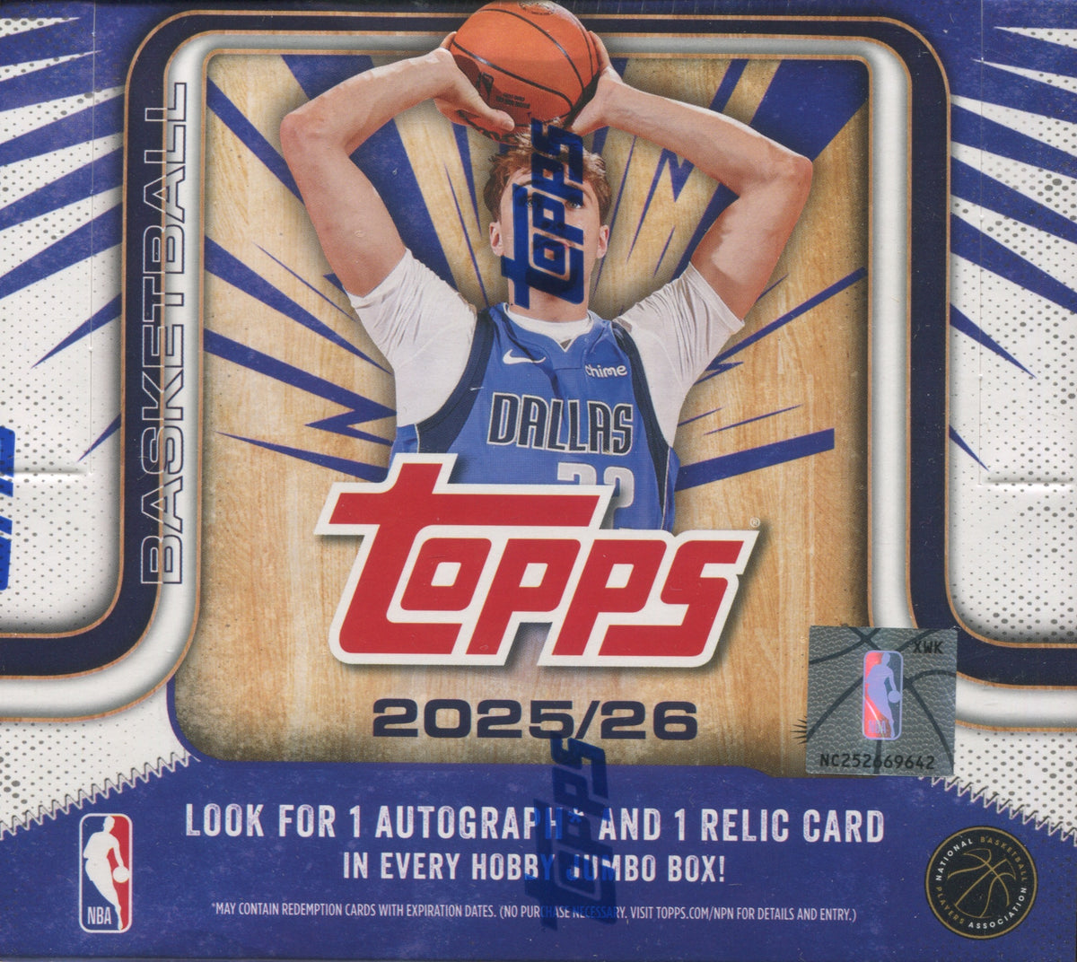 2025-26 Topps Basketball Jumbo, Box