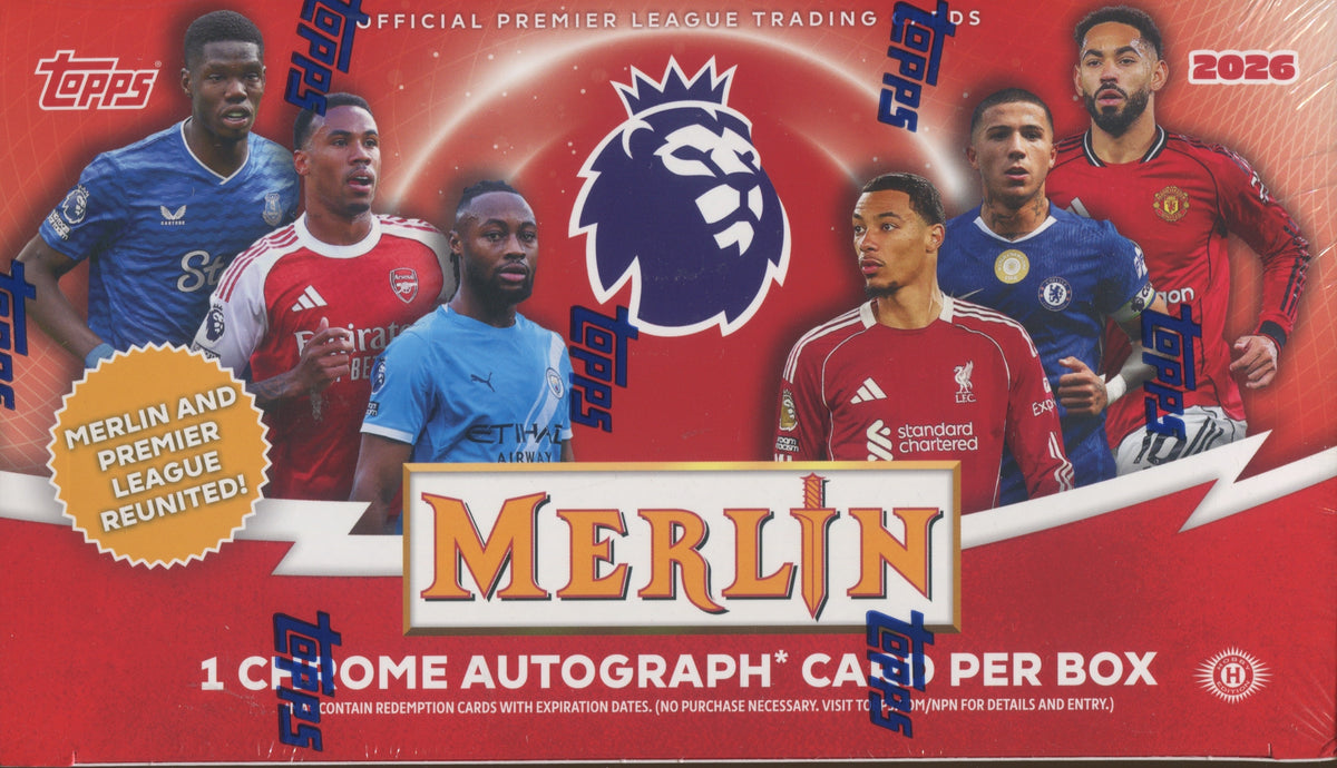 2026 Topps Merlin Premier League Soccer Hobby, Box