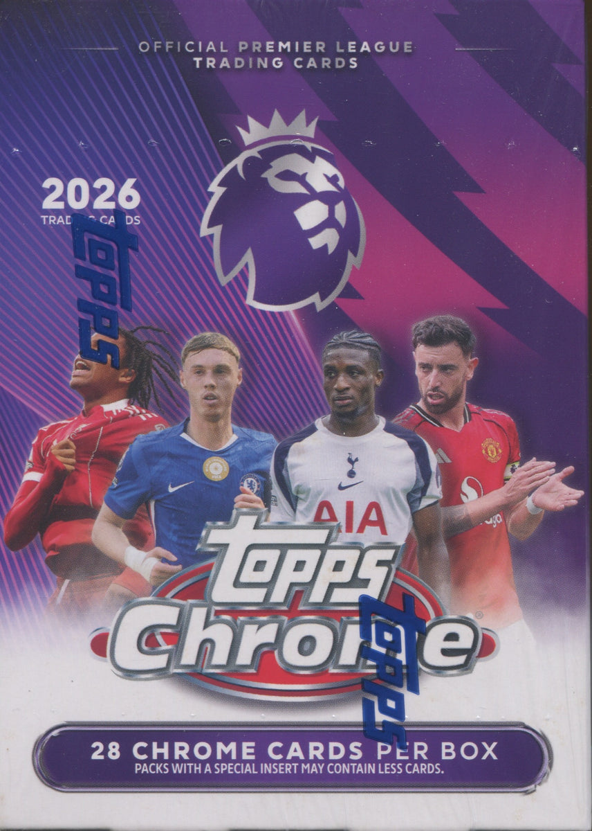 2026 Topps Chrome Premier League Soccer Blaster, Box