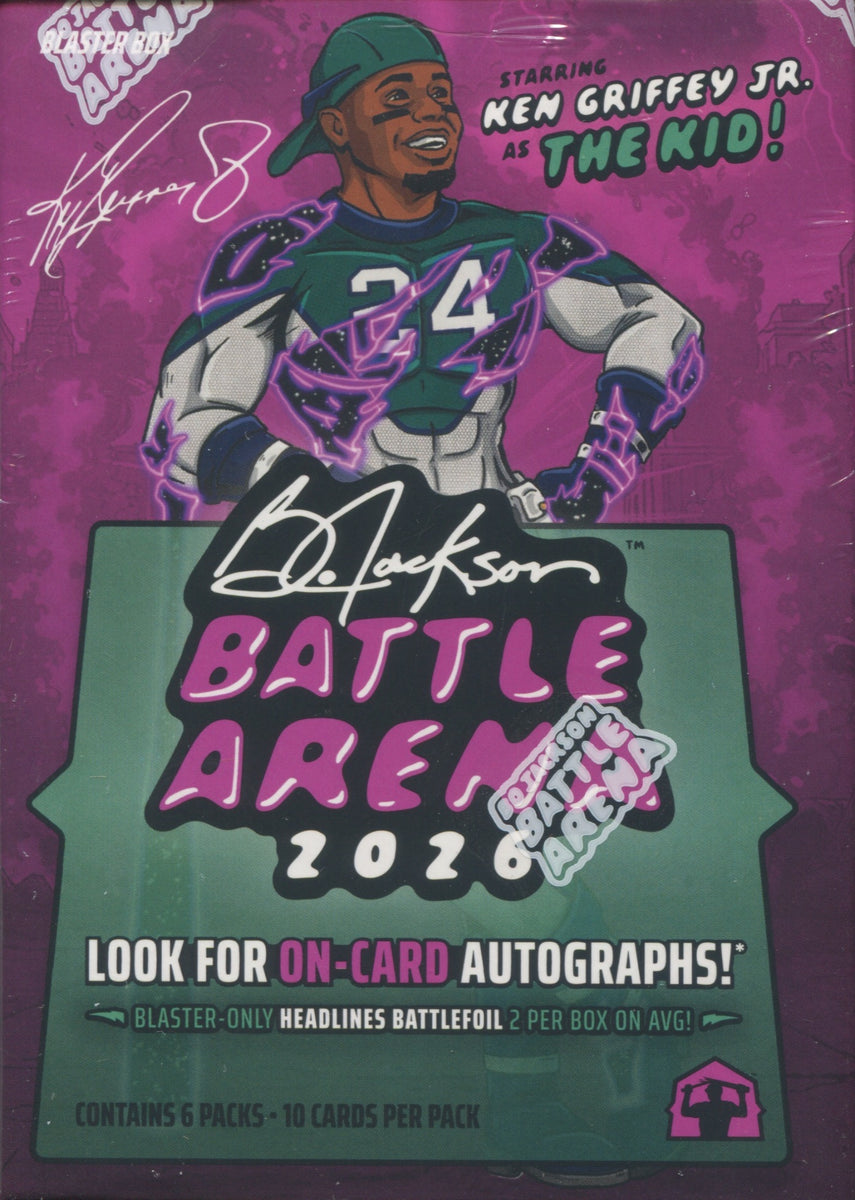 bo jackson battle arena booster box 2026 Bo Jackson Battle Arena Ken Griffey Jr Edition Blaster, Box