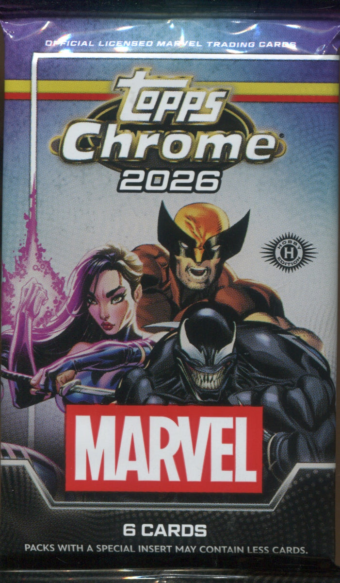 2026 Topps Marvel Comics Chrome Hobby, Pack