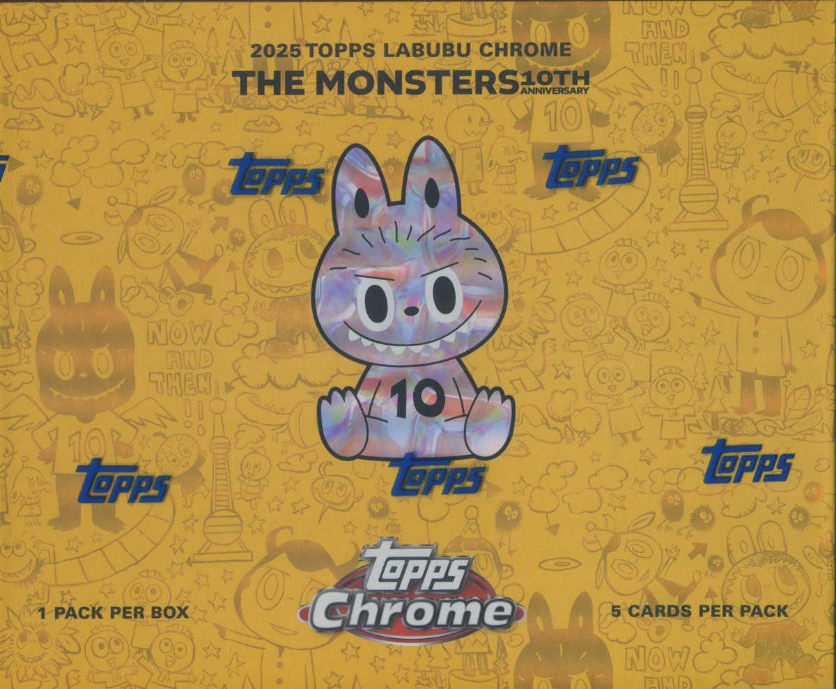 2025 Topps Chrome Labubu 10th Anniversary Hobby, Box