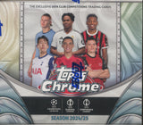 2024-25 Topps Chrome UEFA Club Competitions Soccer Jumbo, Box