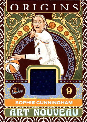 2023 Sophie Cunningham Panini Origins WNBA ART NOUVEAU JERSEY RELIC #AN-SCH Phoenix Mercury