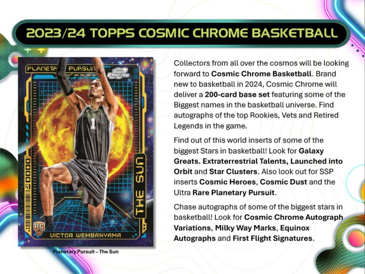 2023-24 Topps Cosmic Chrome Basketball Hobby, Box
