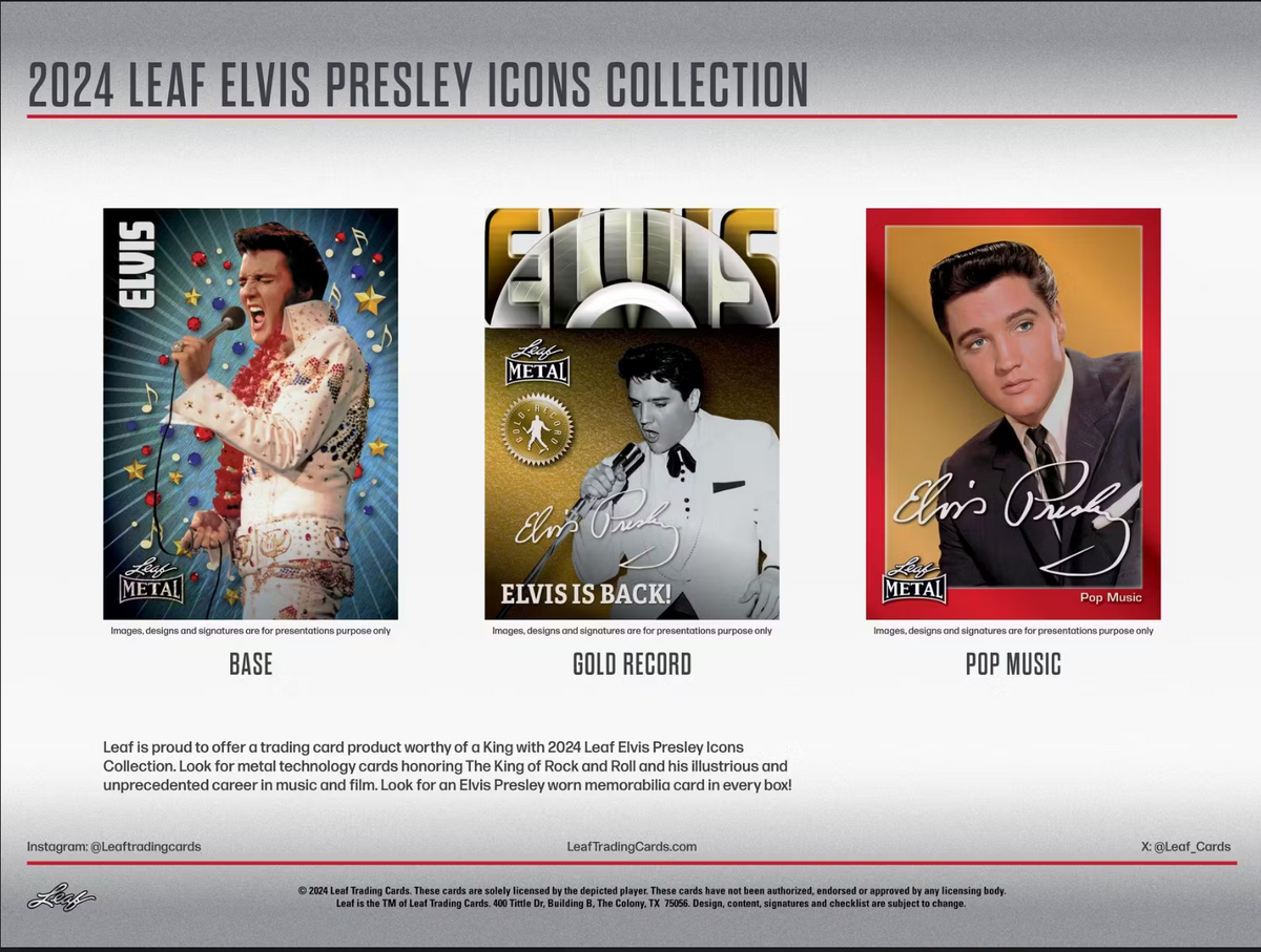 2024 Leaf Elvis Presley Icons Collection Hobby, Box 2024 Leaf Elvis Presley Icons Collection Hobby, Box