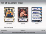 2025 Leaf Metal Sports Heroes Hobby, 15 Box Case