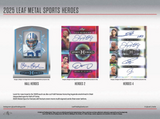 2025 Leaf Metal Sports Heroes Hobby, 15 Box Case
