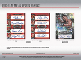 2025 Leaf Metal Sports Heroes Hobby, 15 Box Case