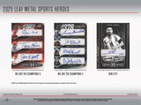 2025 Leaf Metal Sports Heroes Hobby, 15 Box Case