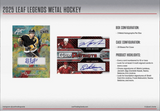 2025 Leaf Metal Legends Hockey Hobby, Box