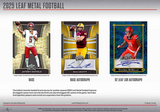 2025 Leaf Metal Football Hobby, 12 Box Case