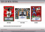 2025 Leaf Metal Football Hobby, 12 Box Case