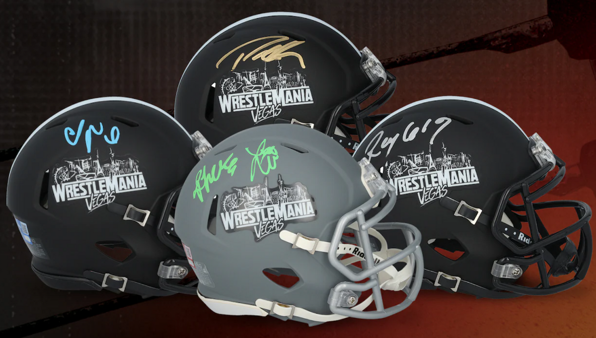 2026 Fanatics WWE Under Wraps Wrestlemania 42 Autographed Mini Helmet,