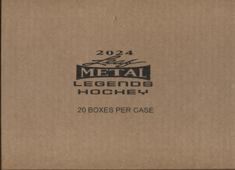 2024 Leaf Metal Hockey Legends Hobby Hockey, 20 Box Case